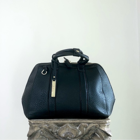 Kenzie Bag Black Tote Shoulder Gold-Tone Faux Leather Strap Medium Crossbody - Picture 3 of 16